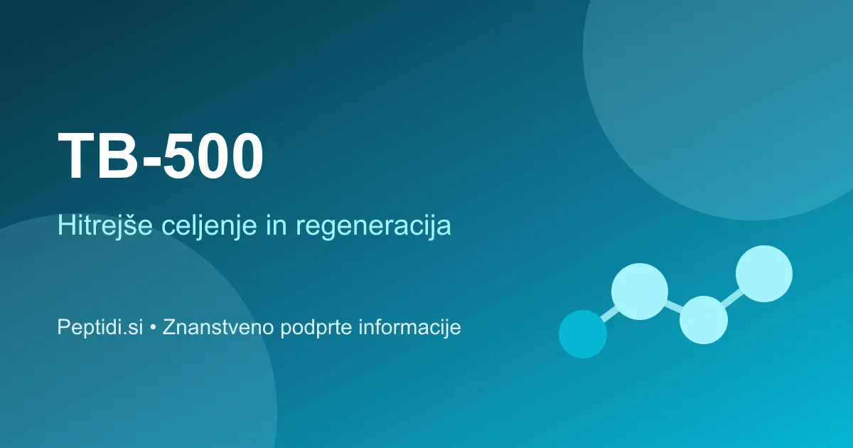 TB-500: peptid za hitro celjenje in regeneracijo