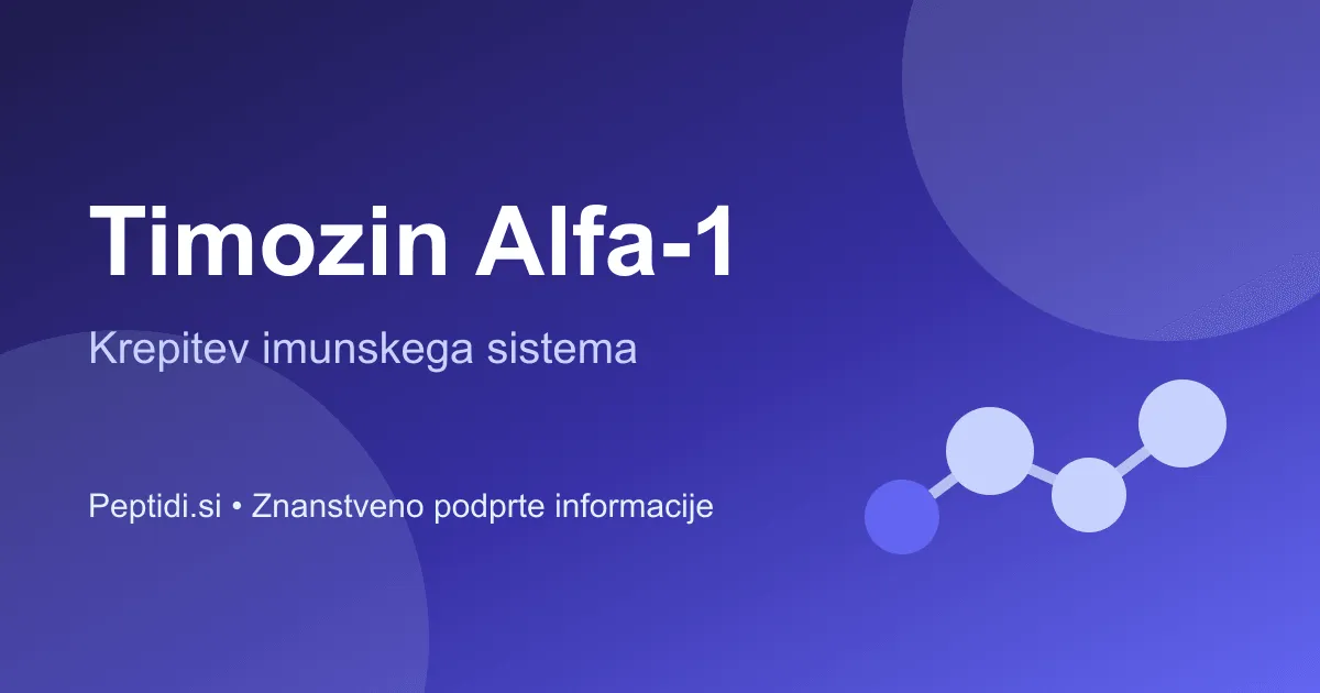 Timozin Alfa-1 in imunski sistem: krepitev naravne obrambe